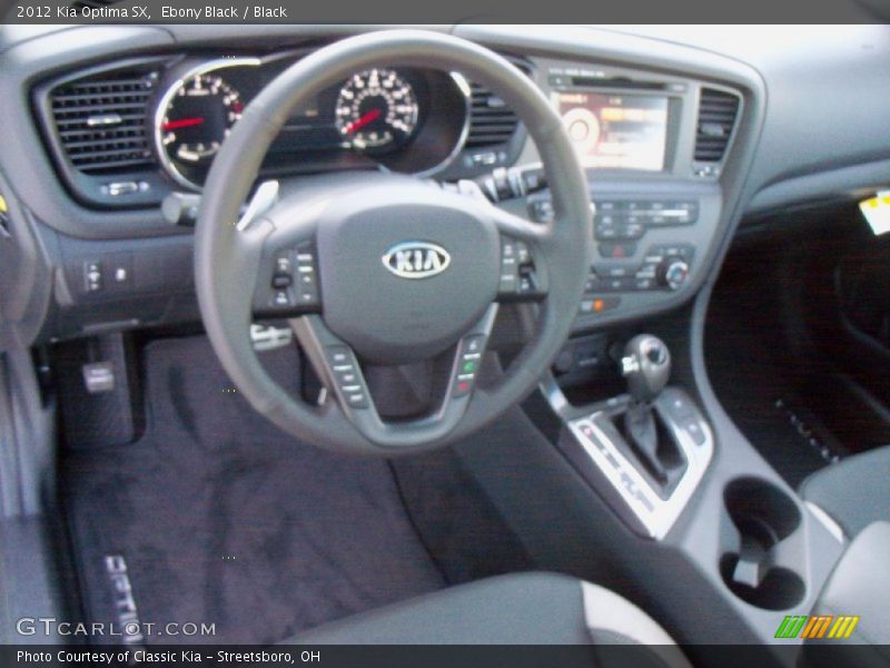 Ebony Black / Black 2012 Kia Optima SX
