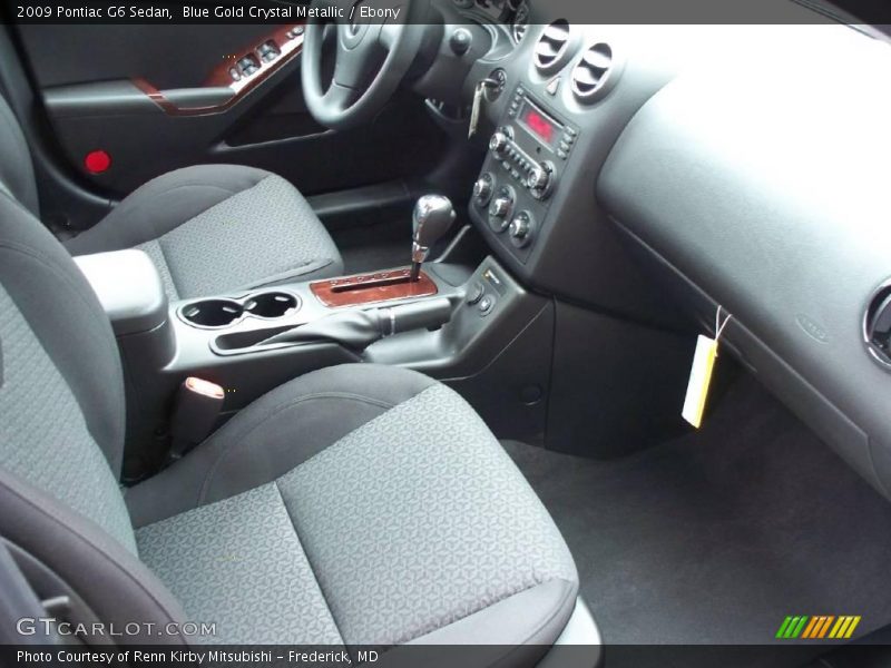 Blue Gold Crystal Metallic / Ebony 2009 Pontiac G6 Sedan