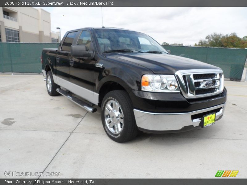 Black / Medium/Dark Flint 2008 Ford F150 XLT SuperCrew