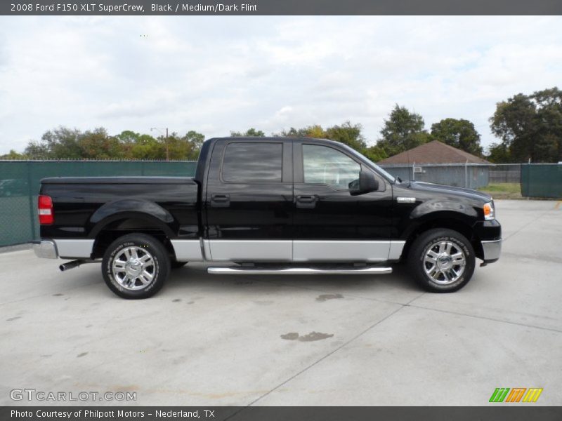 Black / Medium/Dark Flint 2008 Ford F150 XLT SuperCrew