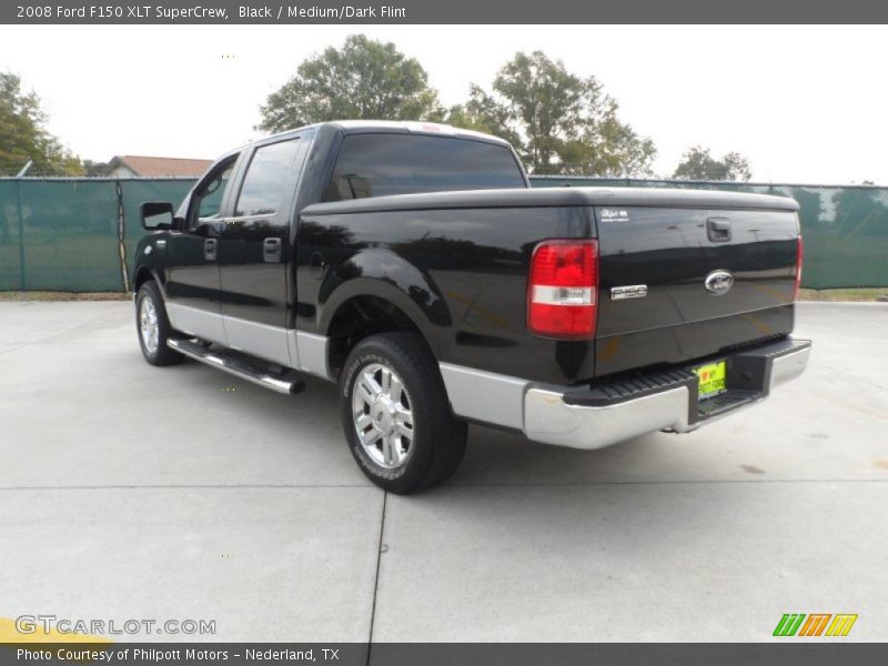 Black / Medium/Dark Flint 2008 Ford F150 XLT SuperCrew