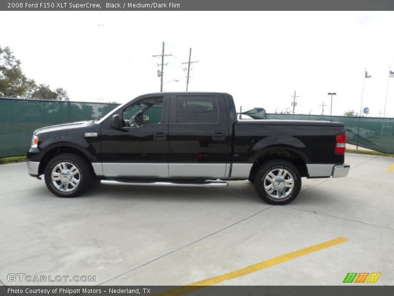Black / Medium/Dark Flint 2008 Ford F150 XLT SuperCrew
