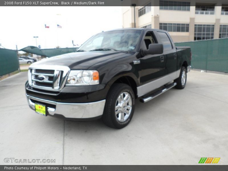 Black / Medium/Dark Flint 2008 Ford F150 XLT SuperCrew