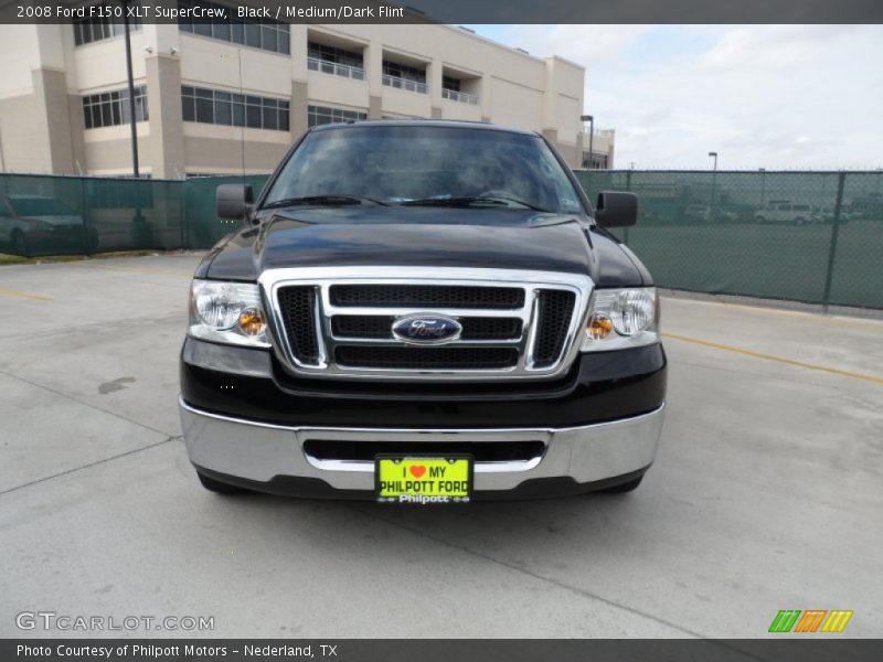 Black / Medium/Dark Flint 2008 Ford F150 XLT SuperCrew