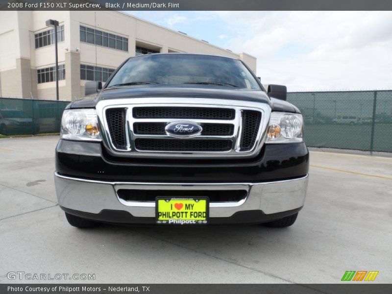 Black / Medium/Dark Flint 2008 Ford F150 XLT SuperCrew