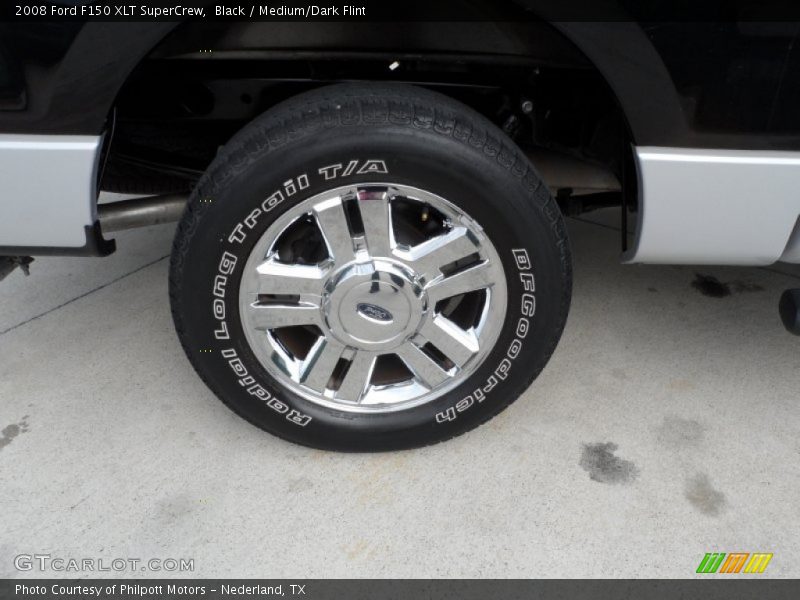 Black / Medium/Dark Flint 2008 Ford F150 XLT SuperCrew