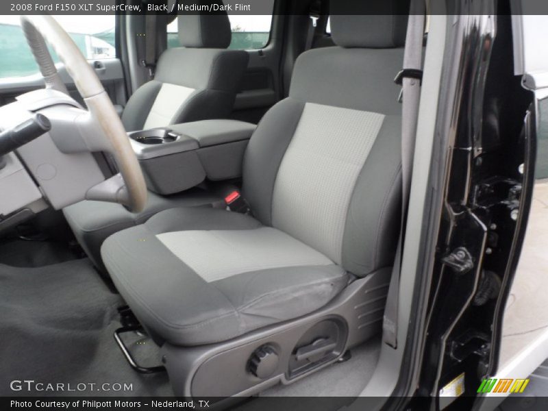 Black / Medium/Dark Flint 2008 Ford F150 XLT SuperCrew