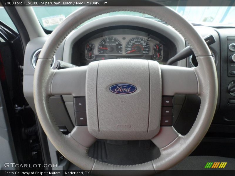 Black / Medium/Dark Flint 2008 Ford F150 XLT SuperCrew