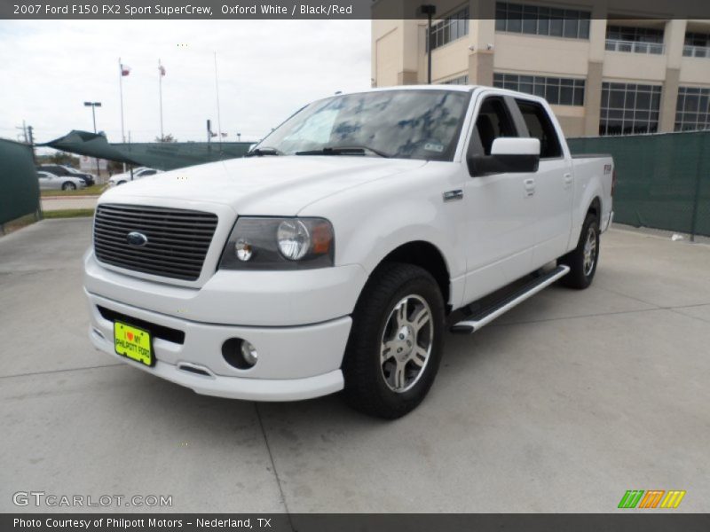 Oxford White / Black/Red 2007 Ford F150 FX2 Sport SuperCrew