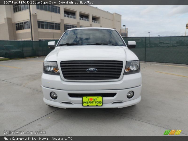 Oxford White / Black/Red 2007 Ford F150 FX2 Sport SuperCrew