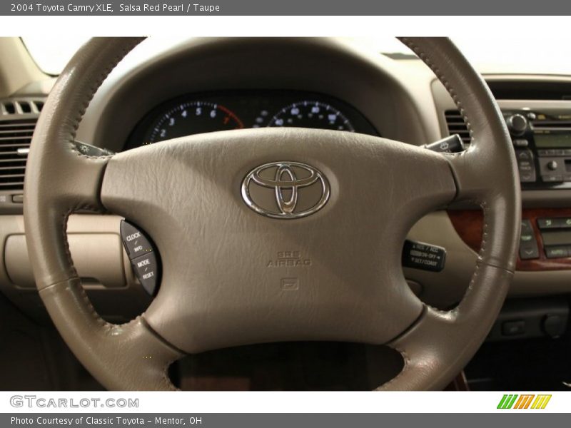 Salsa Red Pearl / Taupe 2004 Toyota Camry XLE
