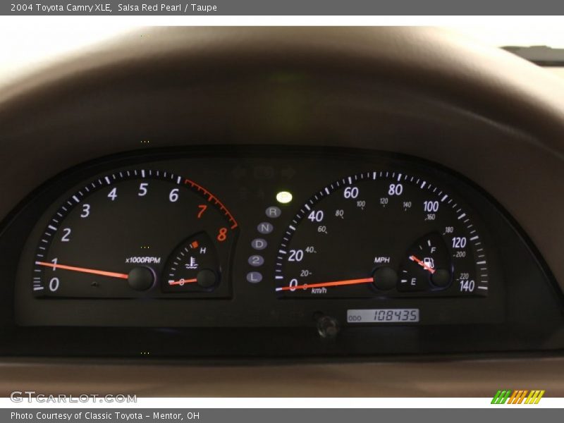 Salsa Red Pearl / Taupe 2004 Toyota Camry XLE