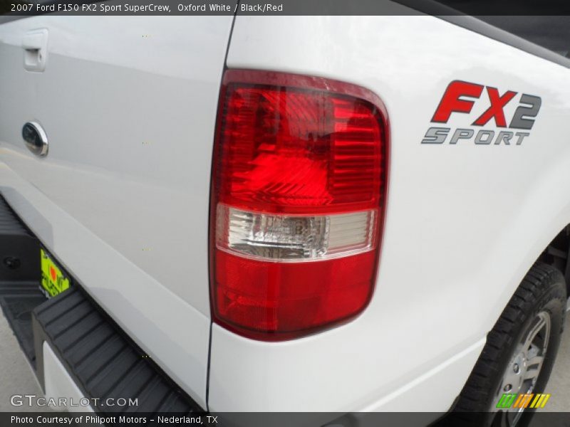 Oxford White / Black/Red 2007 Ford F150 FX2 Sport SuperCrew