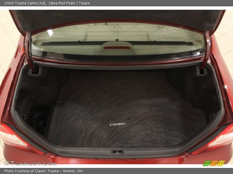 Salsa Red Pearl / Taupe 2004 Toyota Camry XLE