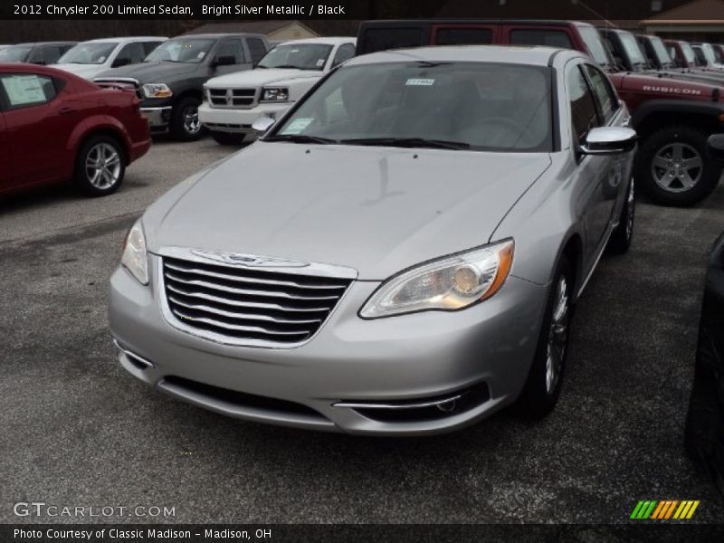 Bright Silver Metallic / Black 2012 Chrysler 200 Limited Sedan