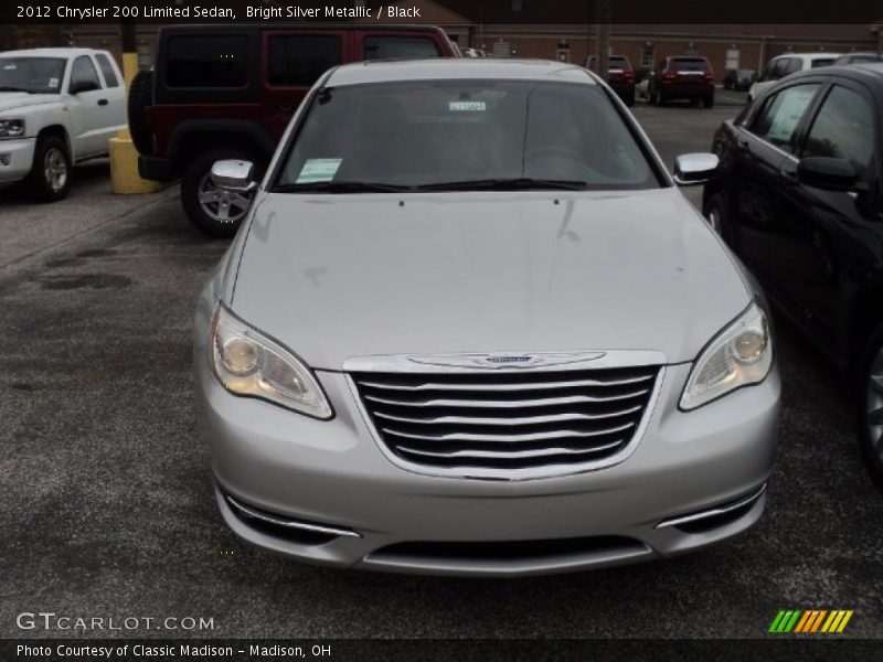 Bright Silver Metallic / Black 2012 Chrysler 200 Limited Sedan
