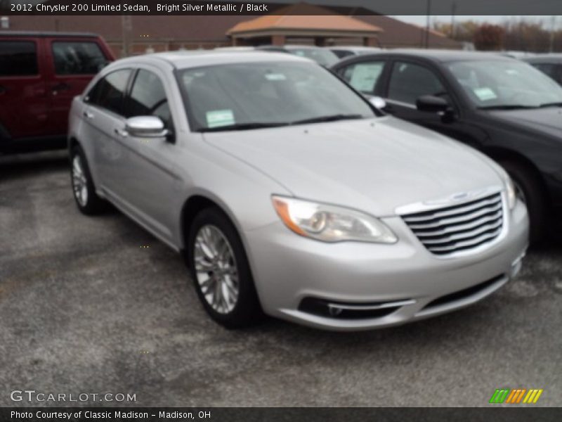 Bright Silver Metallic / Black 2012 Chrysler 200 Limited Sedan