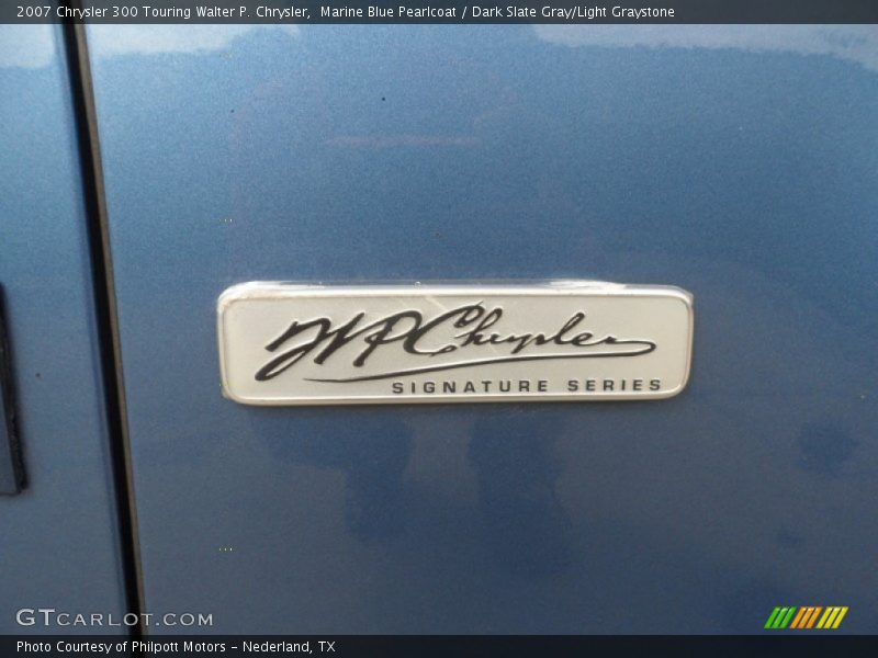Marine Blue Pearlcoat / Dark Slate Gray/Light Graystone 2007 Chrysler 300 Touring Walter P. Chrysler