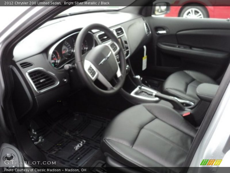 Bright Silver Metallic / Black 2012 Chrysler 200 Limited Sedan