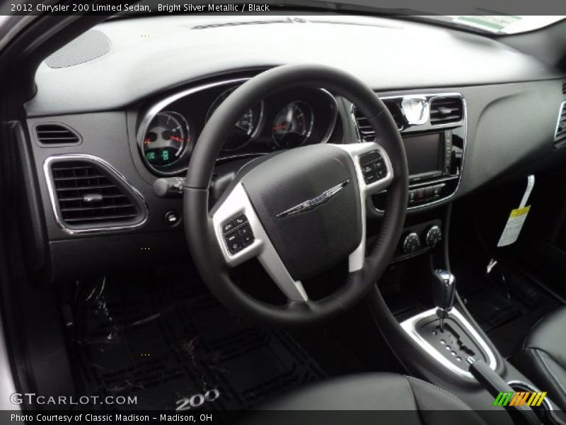 Bright Silver Metallic / Black 2012 Chrysler 200 Limited Sedan