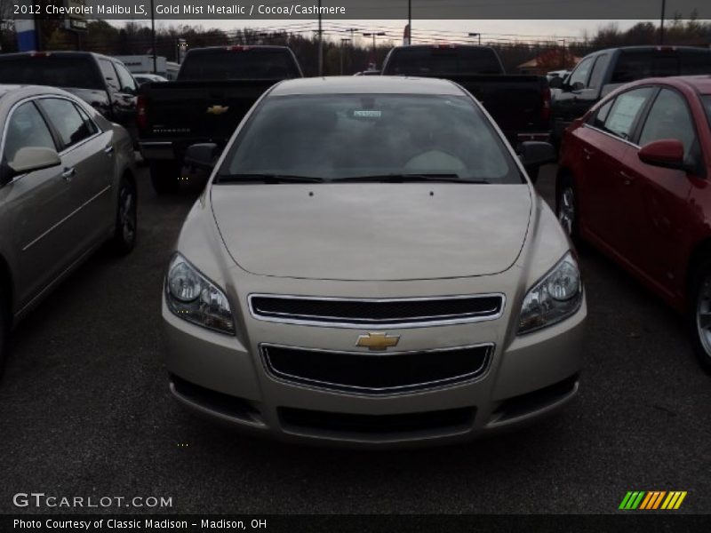 Gold Mist Metallic / Cocoa/Cashmere 2012 Chevrolet Malibu LS