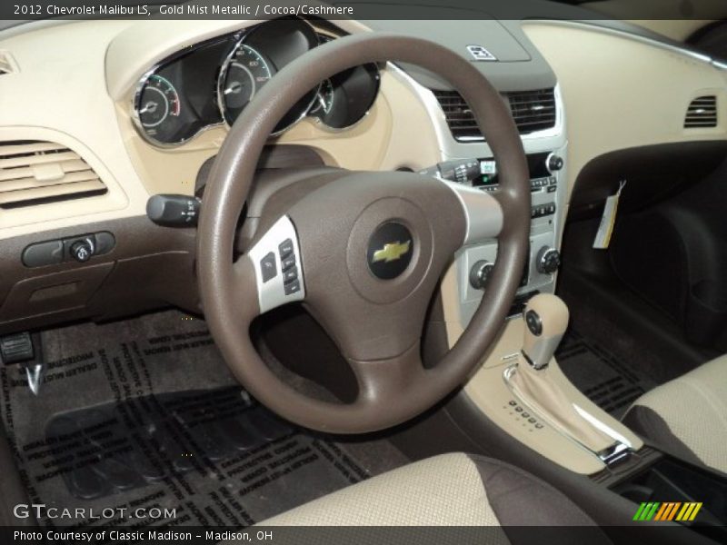 Gold Mist Metallic / Cocoa/Cashmere 2012 Chevrolet Malibu LS