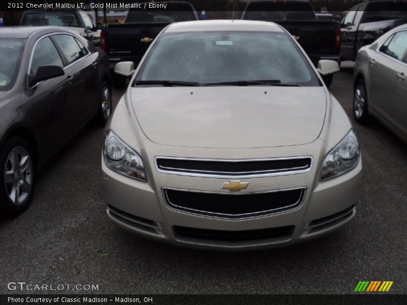 Gold Mist Metallic / Ebony 2012 Chevrolet Malibu LT