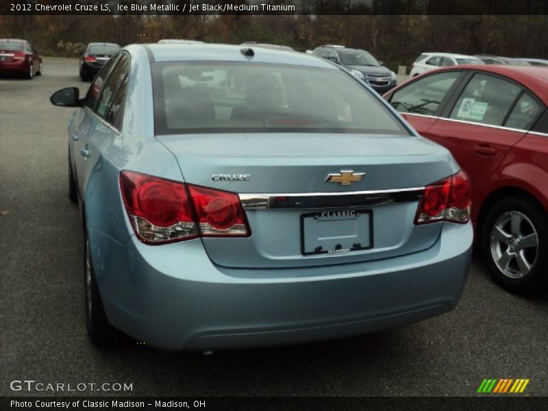 Ice Blue Metallic / Jet Black/Medium Titanium 2012 Chevrolet Cruze LS