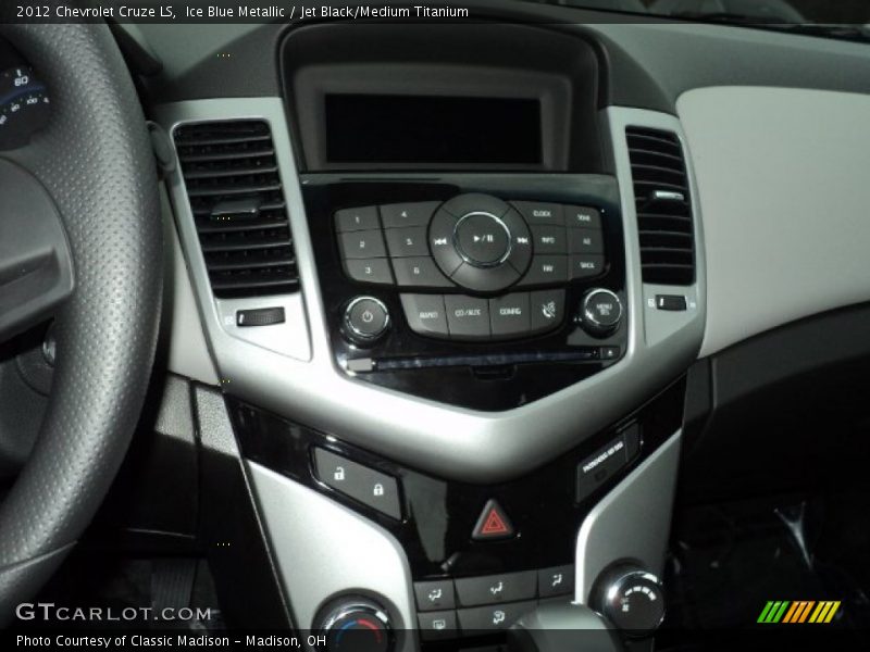 Ice Blue Metallic / Jet Black/Medium Titanium 2012 Chevrolet Cruze LS