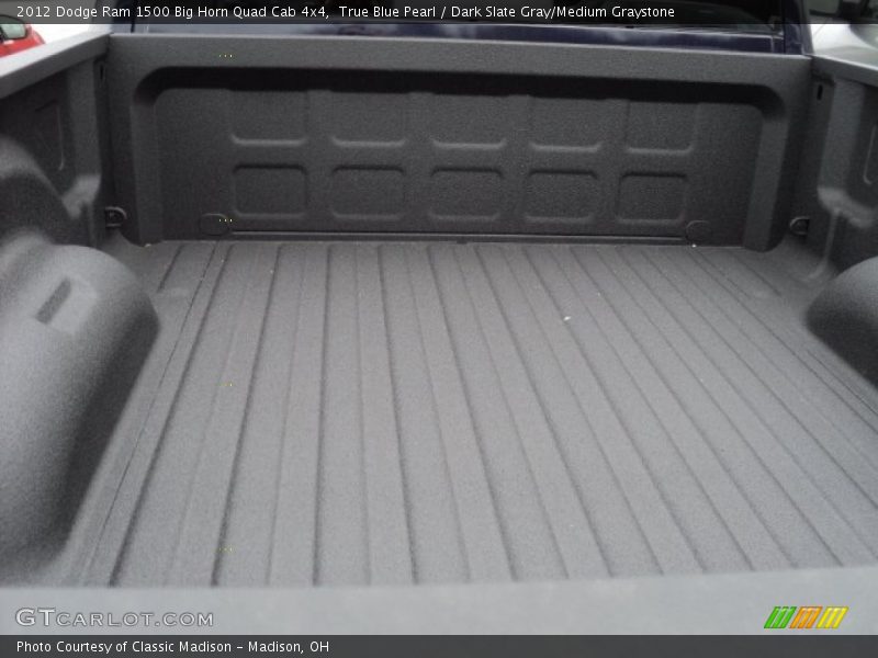 True Blue Pearl / Dark Slate Gray/Medium Graystone 2012 Dodge Ram 1500 Big Horn Quad Cab 4x4