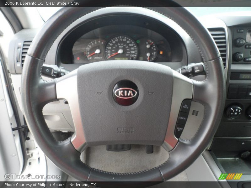 Clear White / Gray 2006 Kia Sorento LX