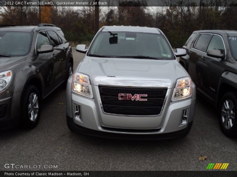 Quicksilver Metallic / Jet Black 2012 GMC Terrain SLE AWD