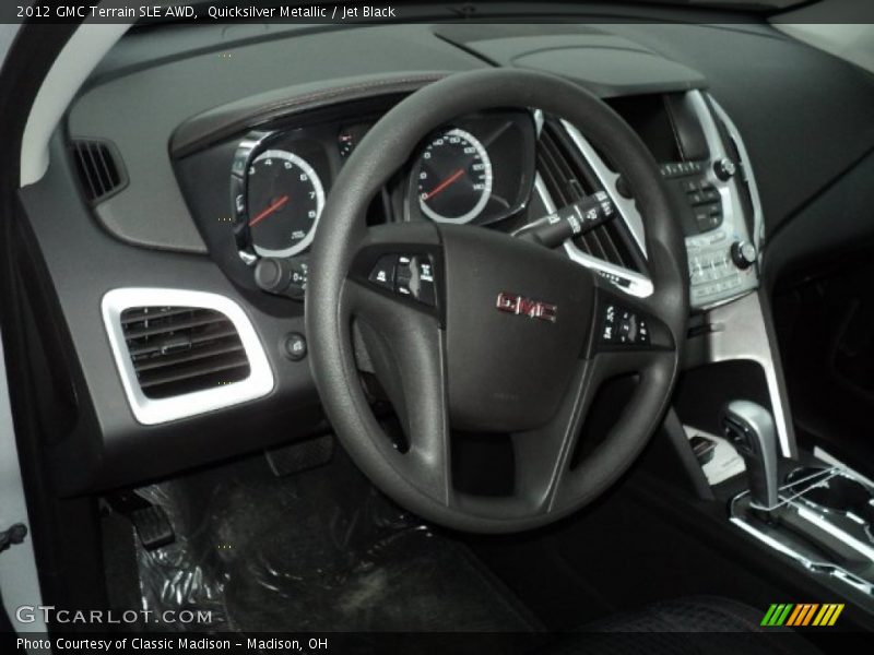 Quicksilver Metallic / Jet Black 2012 GMC Terrain SLE AWD