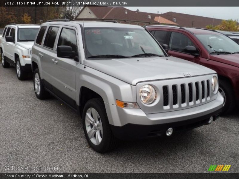 Bright Silver Metallic / Dark Slate Gray 2012 Jeep Patriot Latitude 4x4