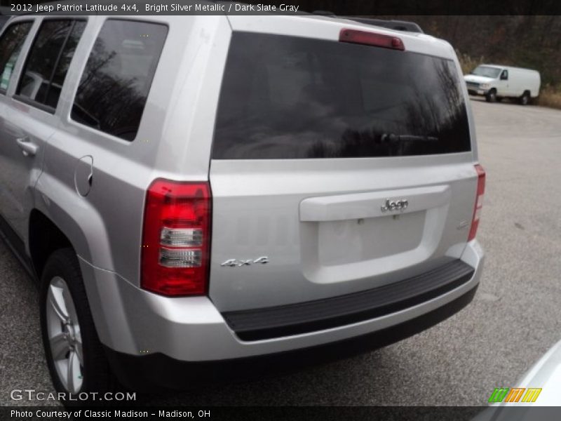 Bright Silver Metallic / Dark Slate Gray 2012 Jeep Patriot Latitude 4x4