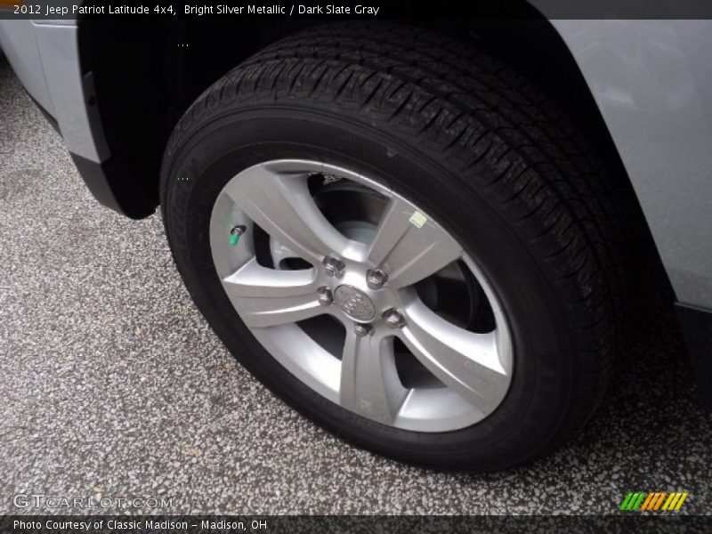 Bright Silver Metallic / Dark Slate Gray 2012 Jeep Patriot Latitude 4x4