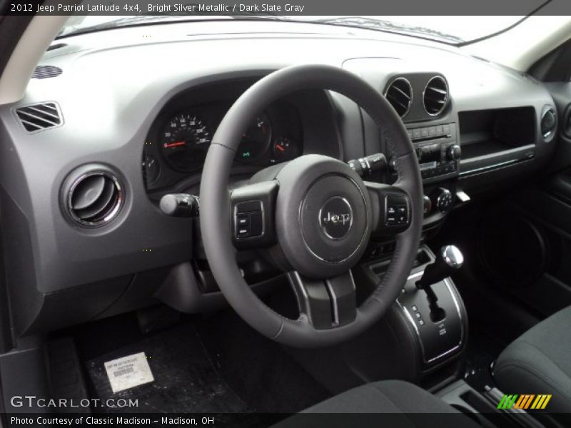 Bright Silver Metallic / Dark Slate Gray 2012 Jeep Patriot Latitude 4x4