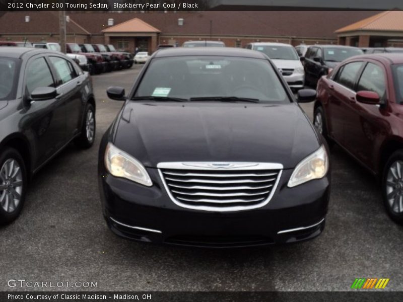 Blackberry Pearl Coat / Black 2012 Chrysler 200 Touring Sedan