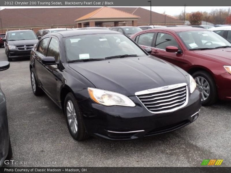 Blackberry Pearl Coat / Black 2012 Chrysler 200 Touring Sedan