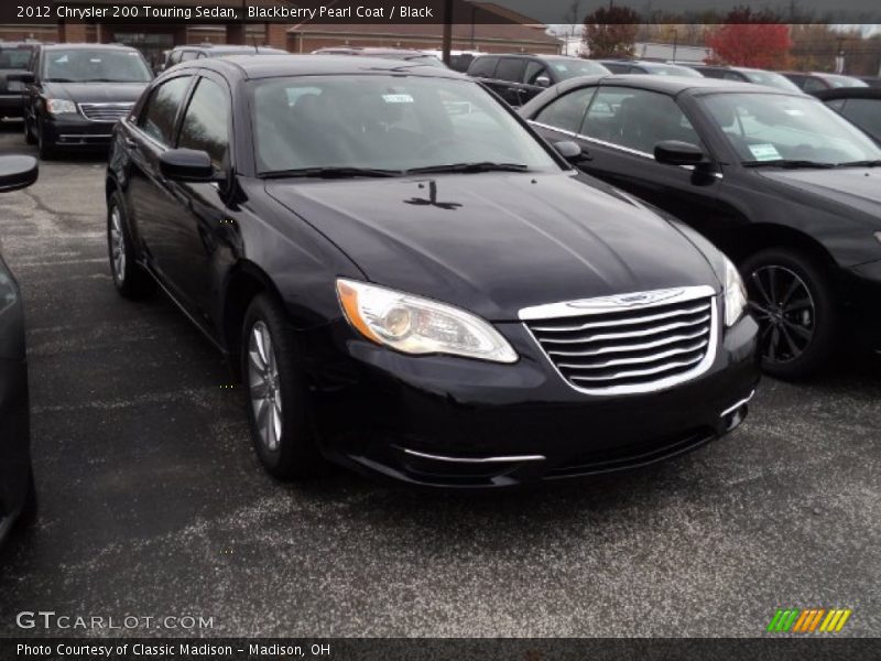Blackberry Pearl Coat / Black 2012 Chrysler 200 Touring Sedan