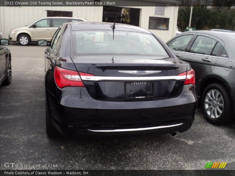 Blackberry Pearl Coat / Black 2012 Chrysler 200 Touring Sedan