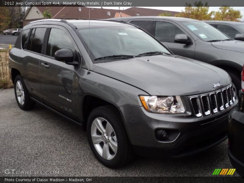 Mineral Gray Metallic / Dark Slate Gray 2012 Jeep Compass Sport 4x4