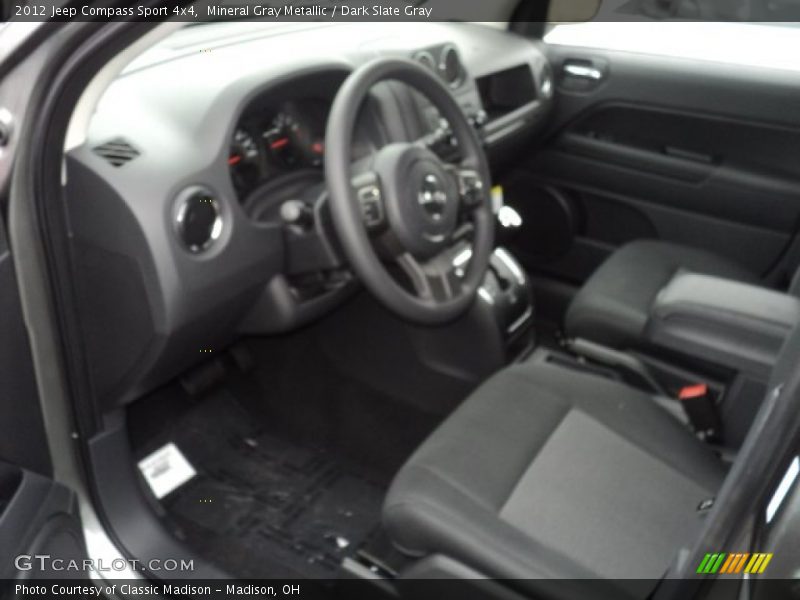Mineral Gray Metallic / Dark Slate Gray 2012 Jeep Compass Sport 4x4