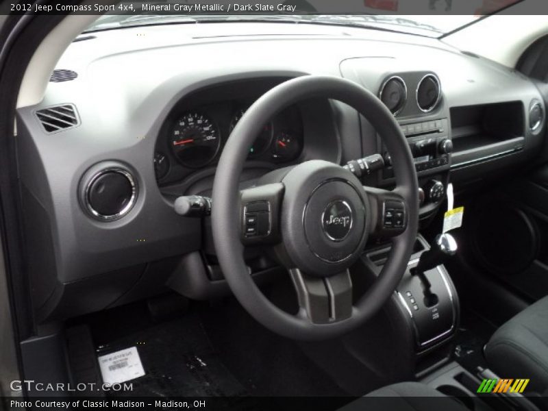Mineral Gray Metallic / Dark Slate Gray 2012 Jeep Compass Sport 4x4