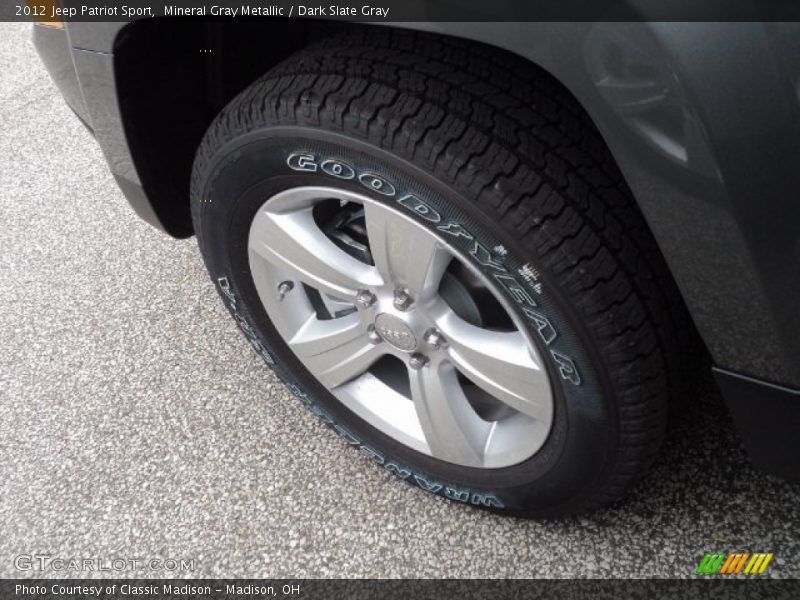 Mineral Gray Metallic / Dark Slate Gray 2012 Jeep Patriot Sport