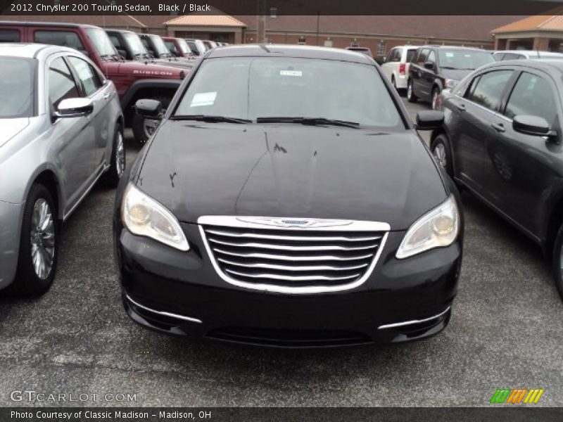 Black / Black 2012 Chrysler 200 Touring Sedan