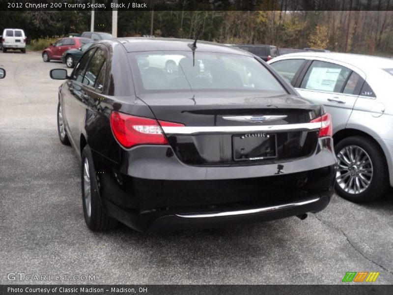 Black / Black 2012 Chrysler 200 Touring Sedan