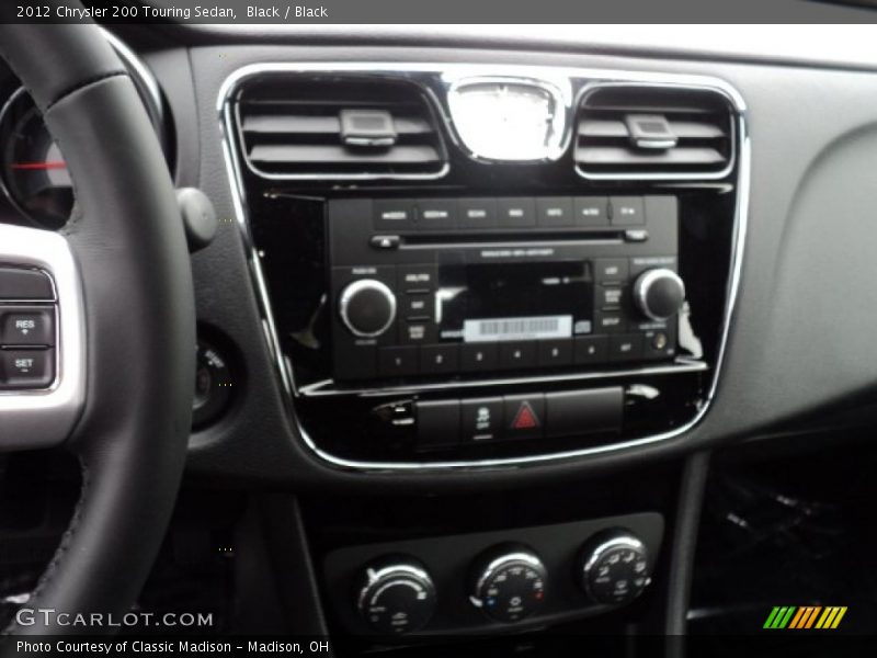 Black / Black 2012 Chrysler 200 Touring Sedan