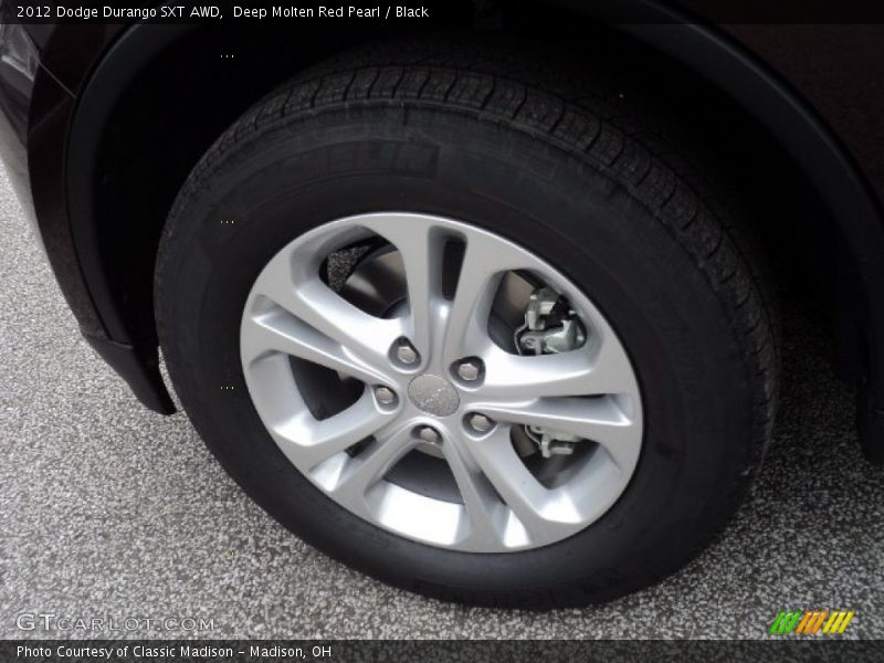 Deep Molten Red Pearl / Black 2012 Dodge Durango SXT AWD