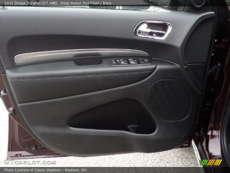 Deep Molten Red Pearl / Black 2012 Dodge Durango SXT AWD